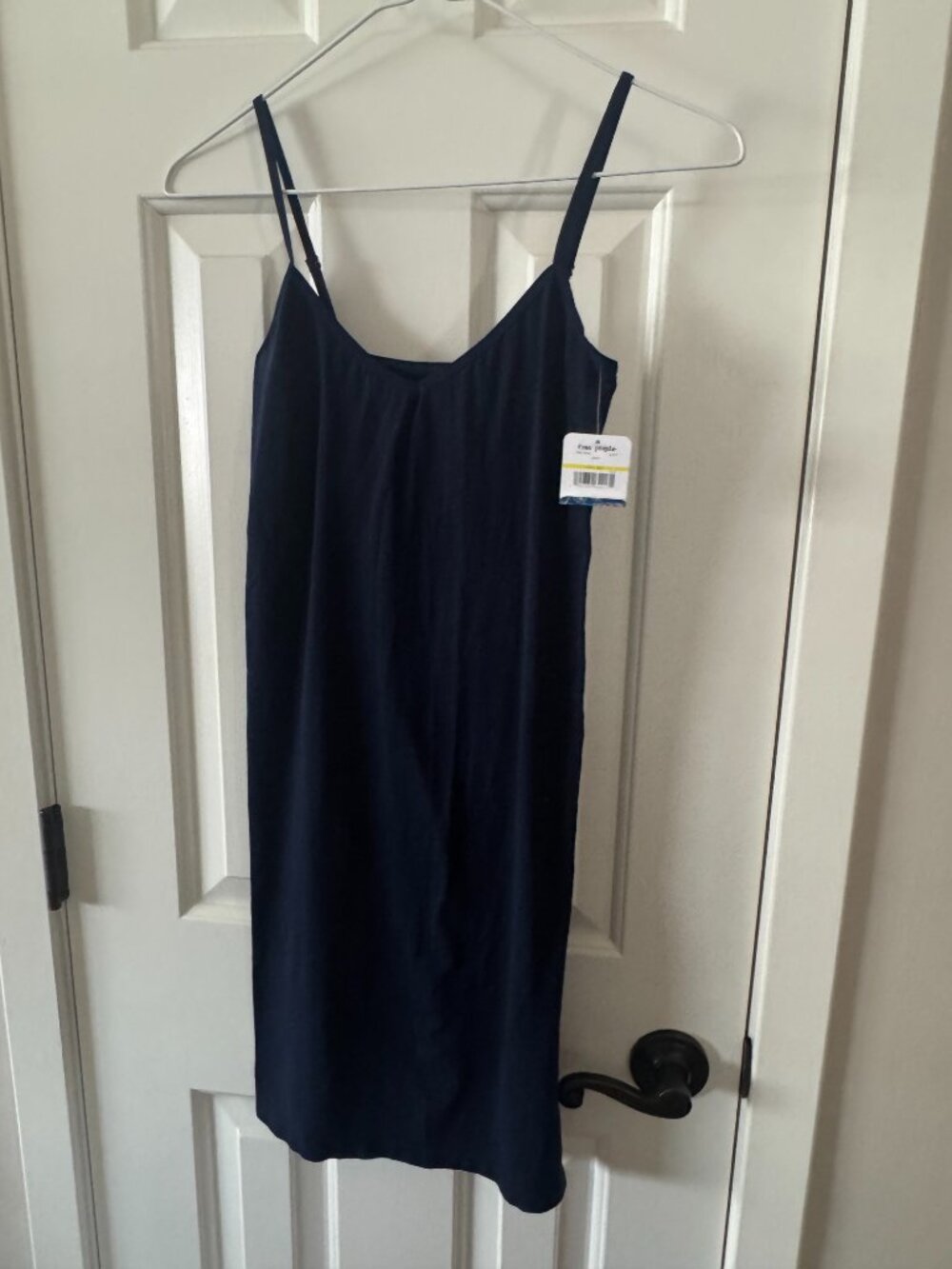 Free People Intimately Navy Blue Seamless Mini Slip Size M/L